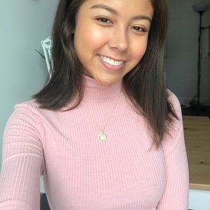 Light Pink Turtleneck Bodysuit